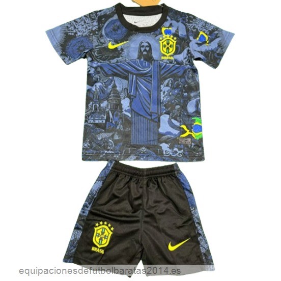 Nuevo Especial Conjunto De Niños Brasil 2024 Gris Marino Baratas